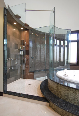 Curved Shower Enclosure